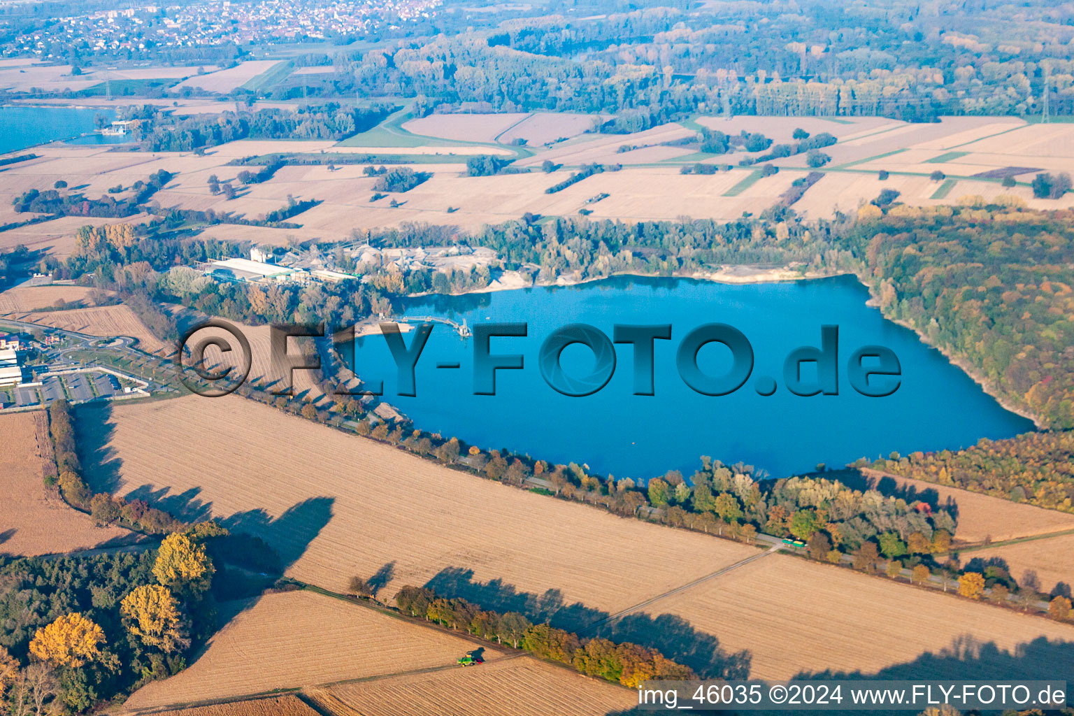 Luftbild von Hagenbach im Bundesland Rheinland-Pfalz, Deutschland