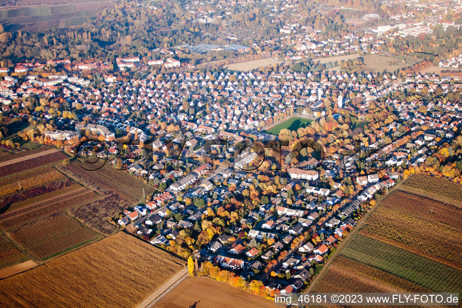 Luftbild von Landau SW in Landau in der Pfalz im Bundesland Rheinland-Pfalz, Deutschland