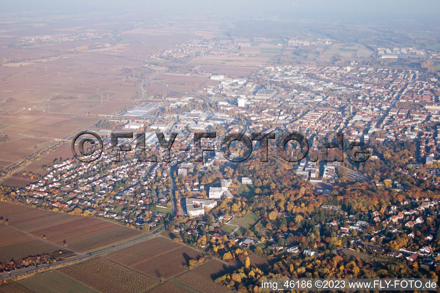 Landau in der Pfalz im Bundesland Rheinland-Pfalz, Deutschland aus der Luft