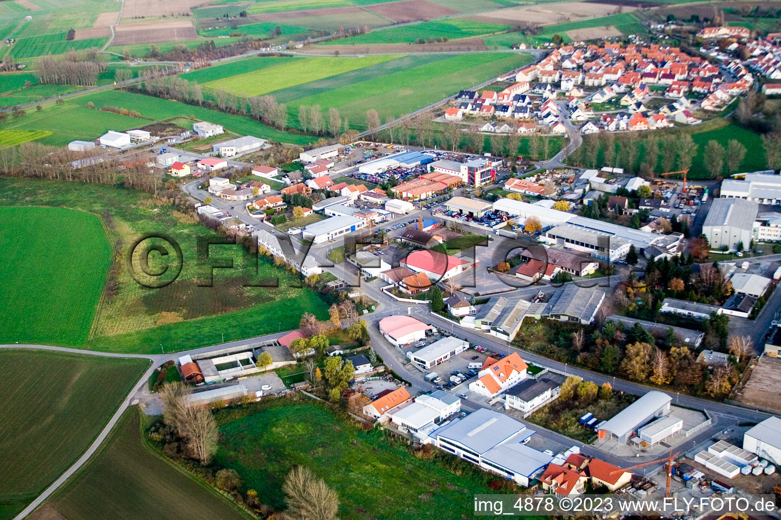 Luftbild von Hockenheim, von Südwesten im Bundesland Baden-Württemberg, Deutschland