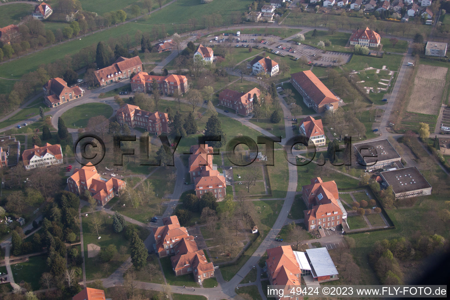 Luftaufnahme von Ortsteil Altwiesloch in Wiesloch im Bundesland Baden-Württemberg, Deutschland