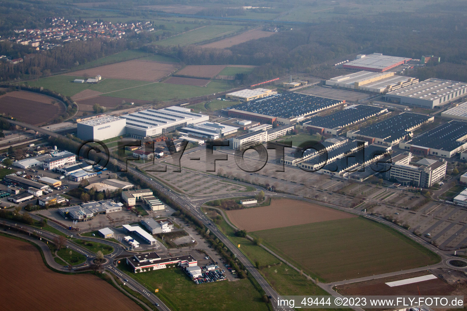 Walldorf, Industriegebiet im Bundesland Baden-Württemberg, Deutschland