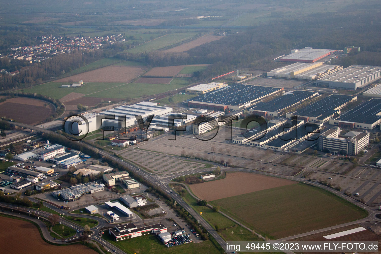 Luftbild von Walldorf, Industriegebiet im Bundesland Baden-Württemberg, Deutschland