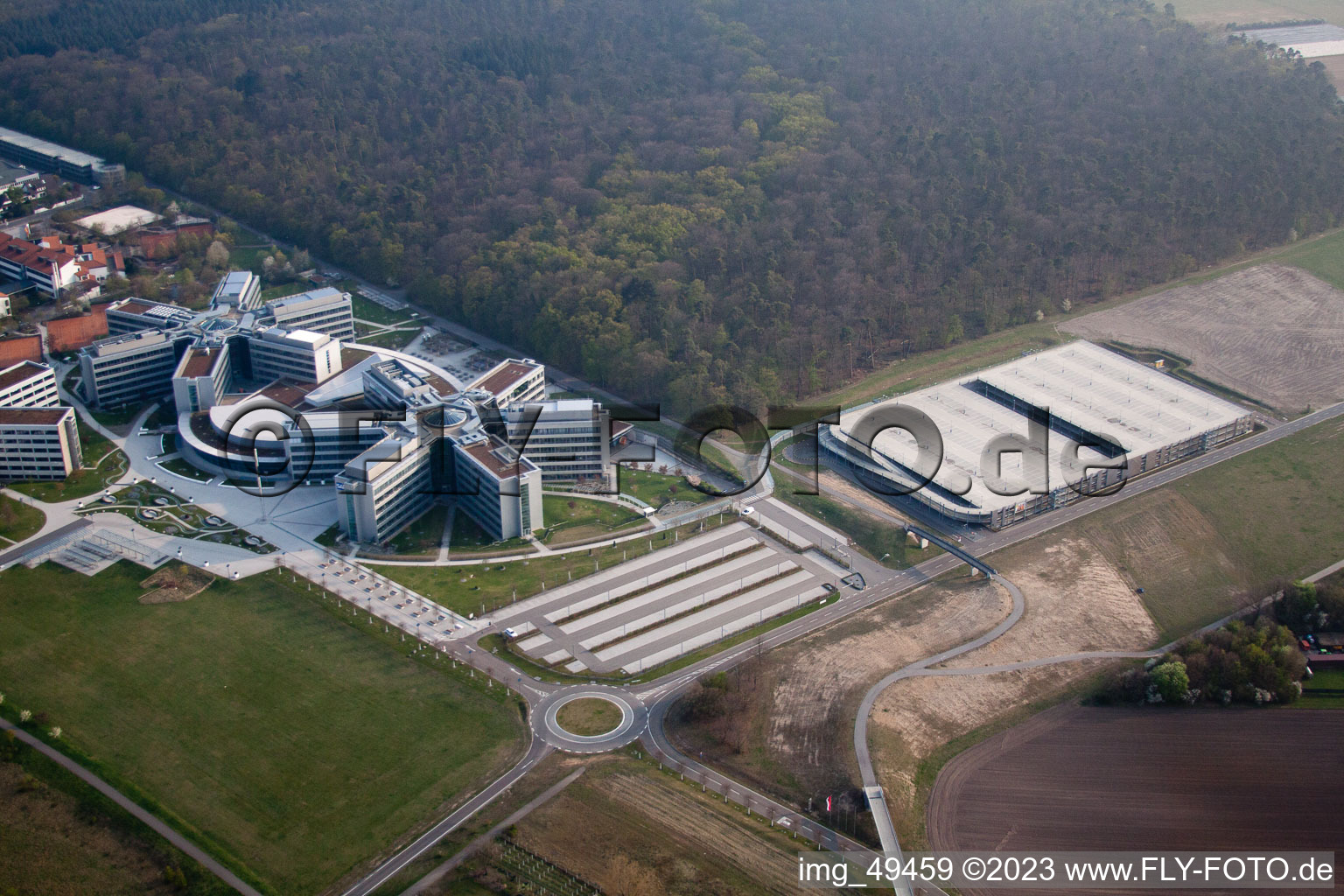 Walldorf, Industriegebiet, SAP AG im Bundesland Baden-Württemberg, Deutschland aus der Luft
