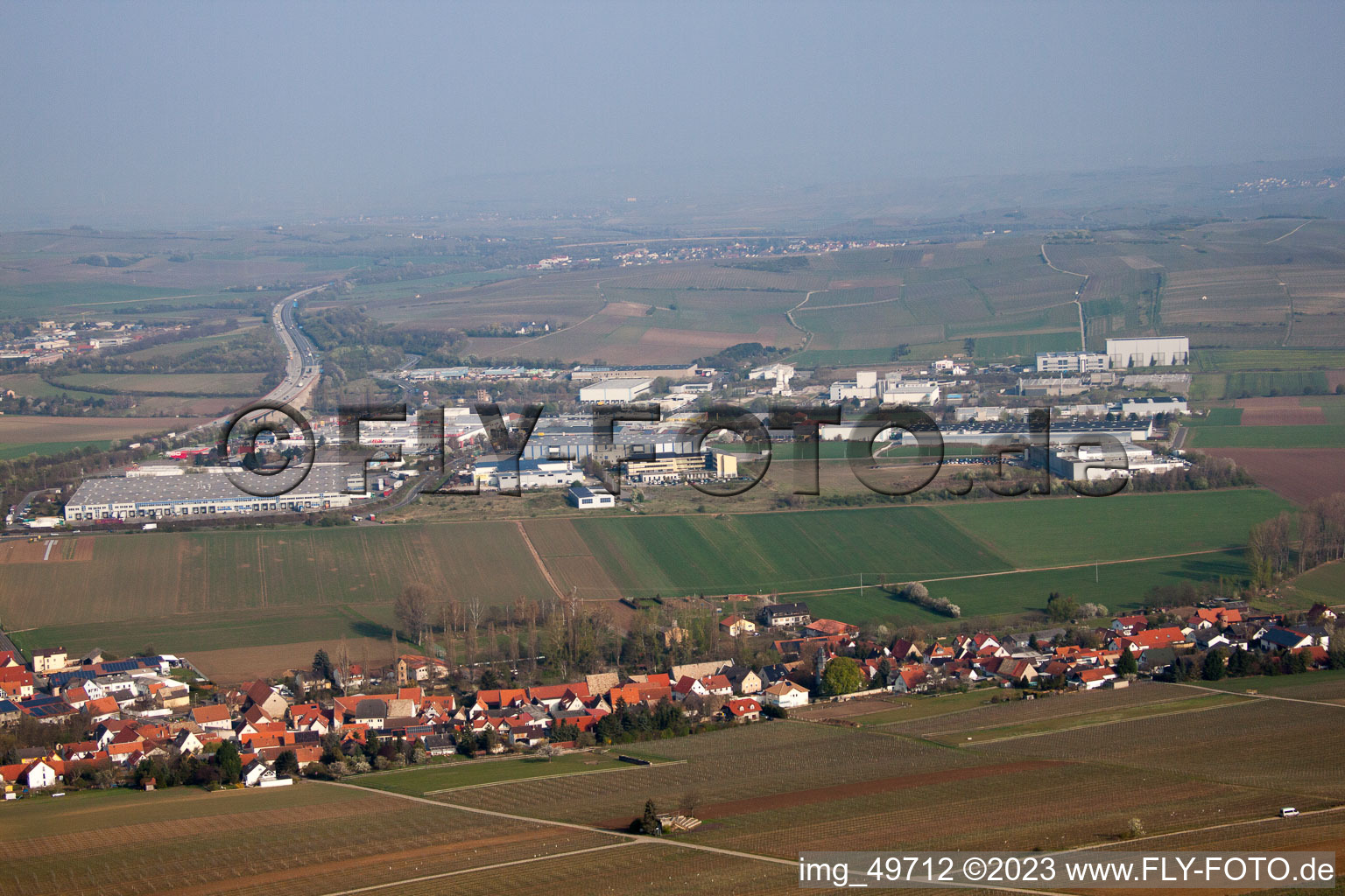Alzey Industriegebiet im Bundesland Rheinland-Pfalz, Deutschland