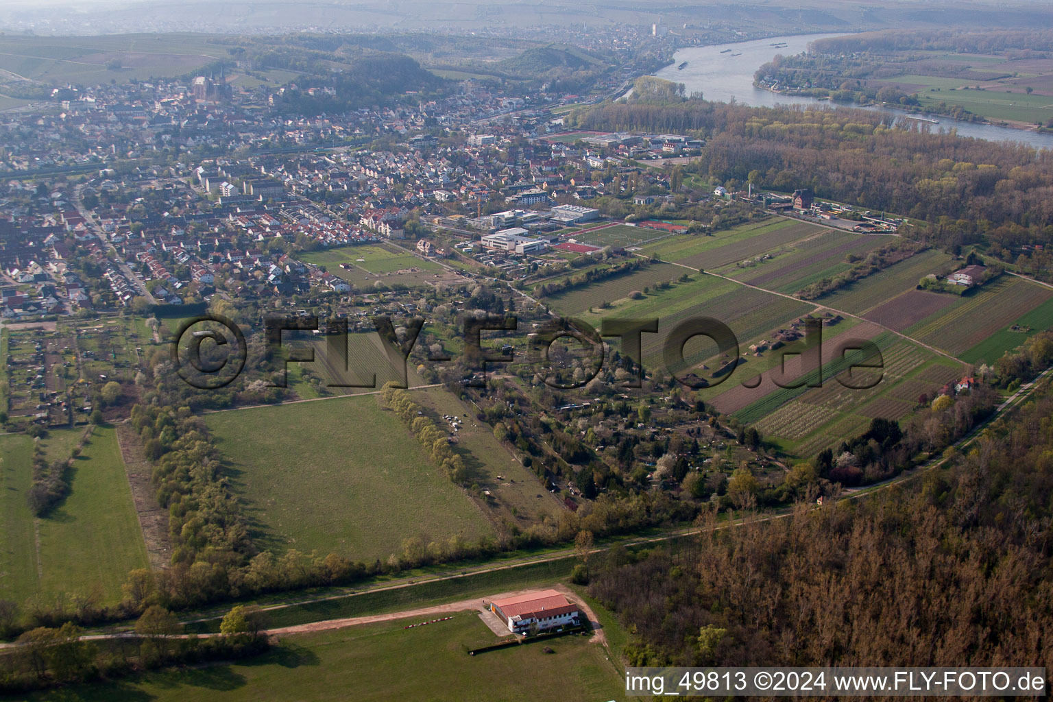 Oppenheim im Bundesland Rheinland-Pfalz, Deutschland aus der Luft betrachtet