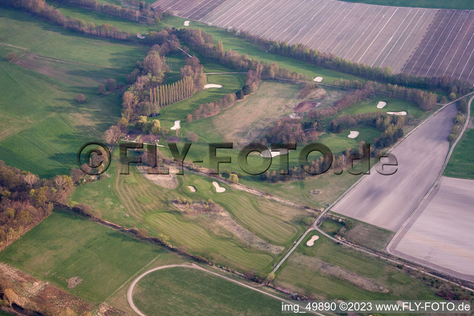 Geinsheim im Bundesland Rheinland-Pfalz, Deutschland von einer Drohne aus