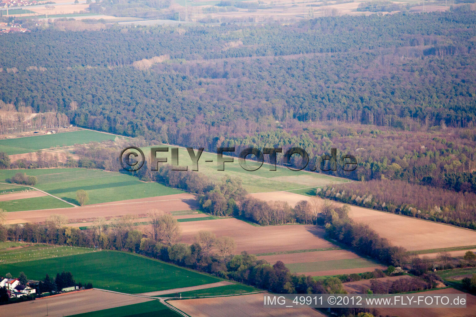 Luftbild von Modellflugplatz des MSC Rülzheim von Nordwesten im Bundesland Rheinland-Pfalz, Deutschland
