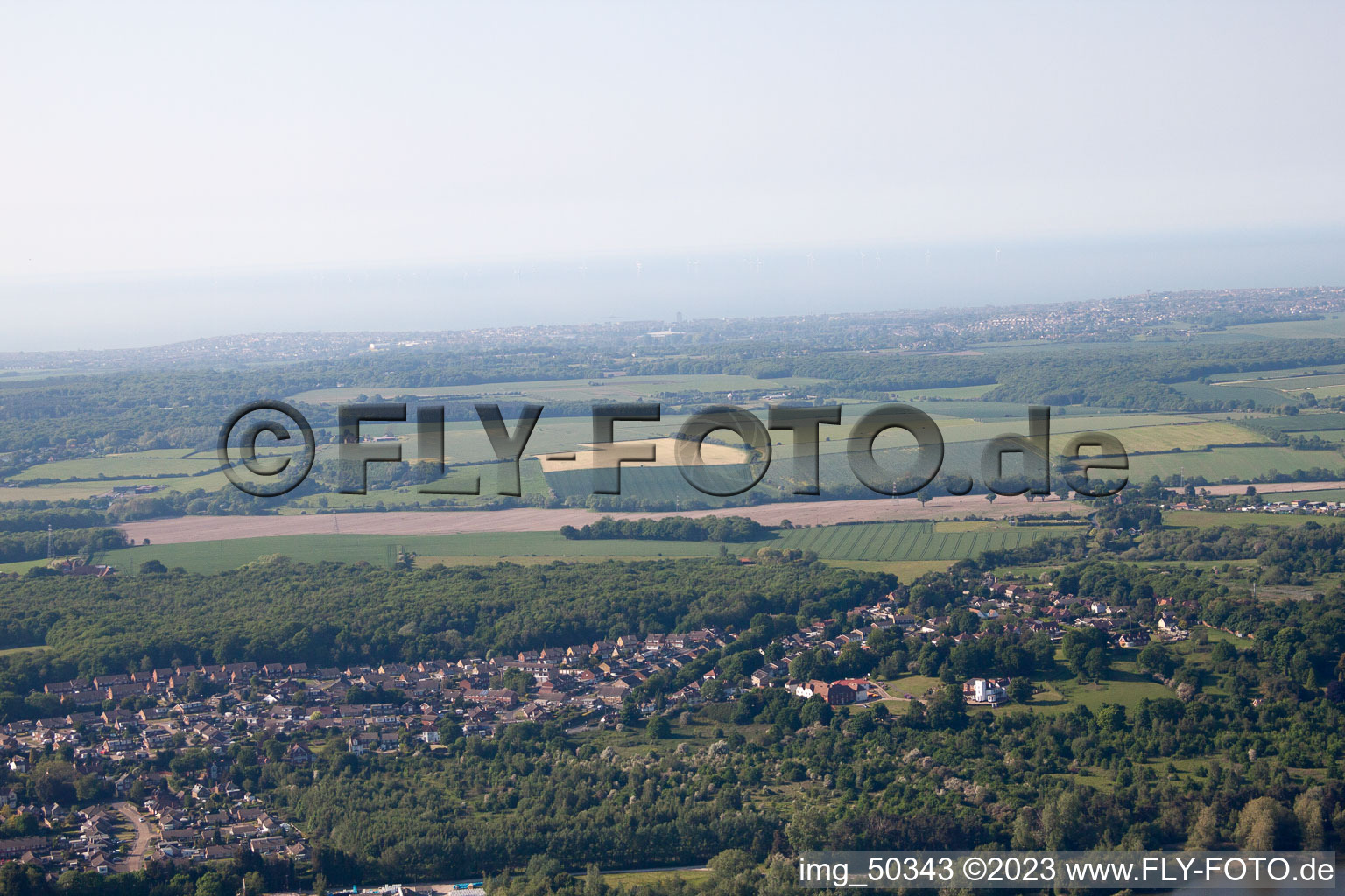 Luftbild von Fordwich im Bundesland England, Großbritanien