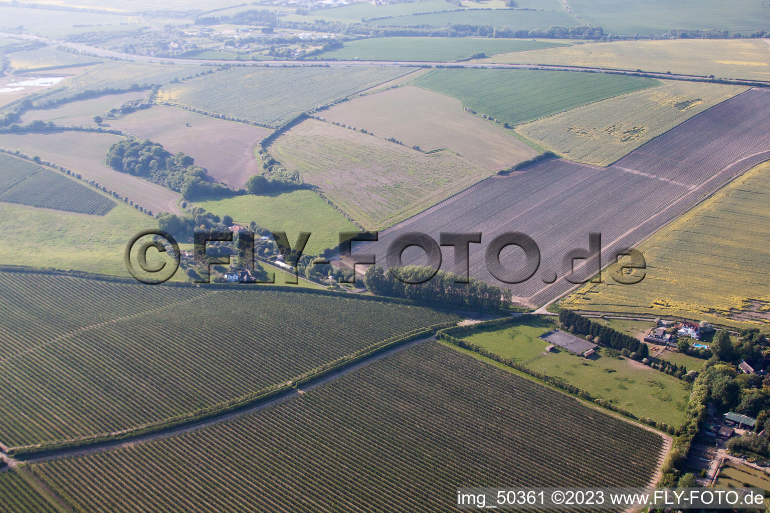 Luftbild von Chislet im Bundesland England, Großbritanien