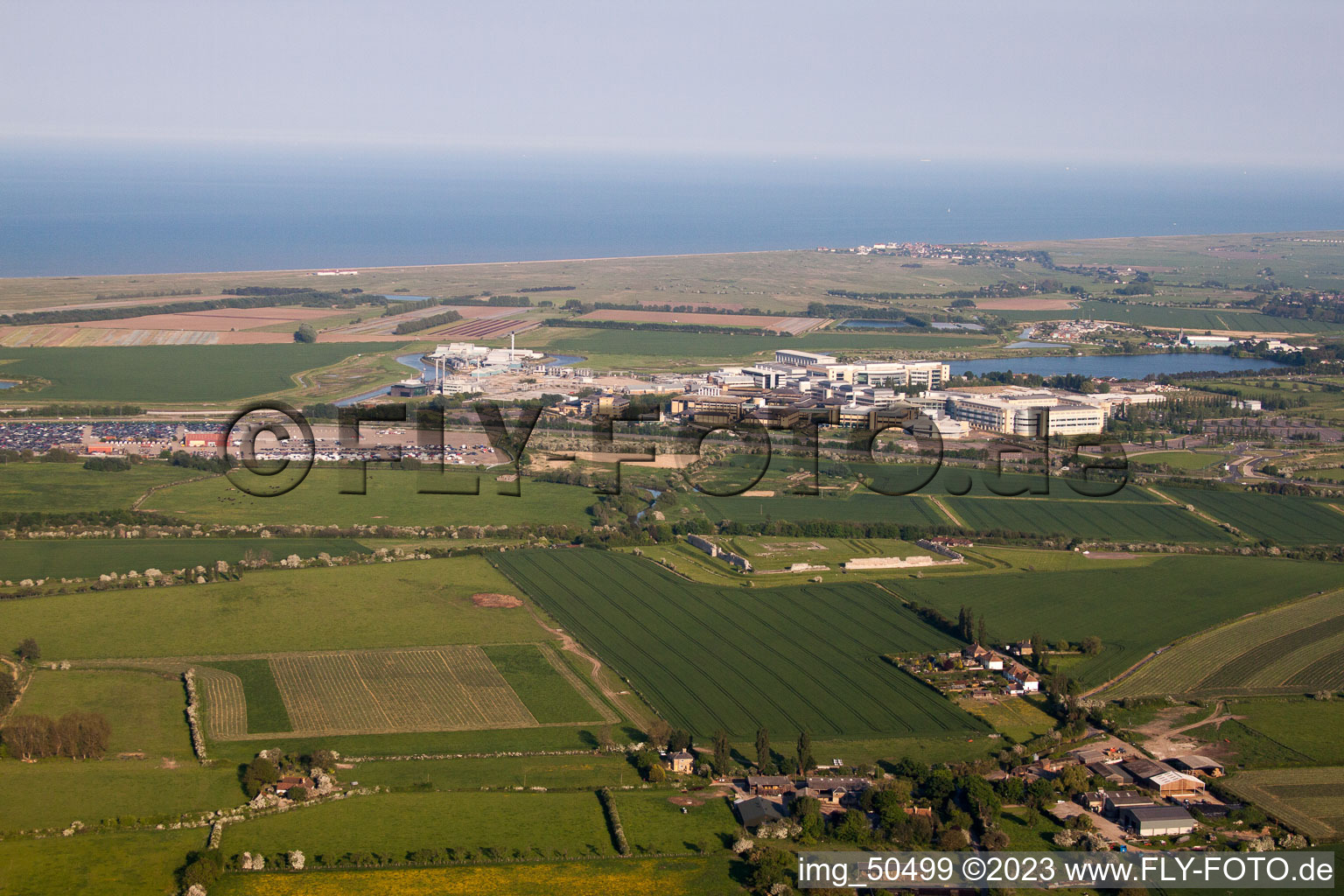 Luftaufnahme von Richborough im Bundesland England, Großbritanien