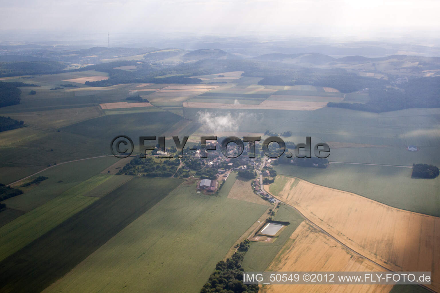 Luftbild von Rochonvillers im Bundesland Moselle, Frankreich