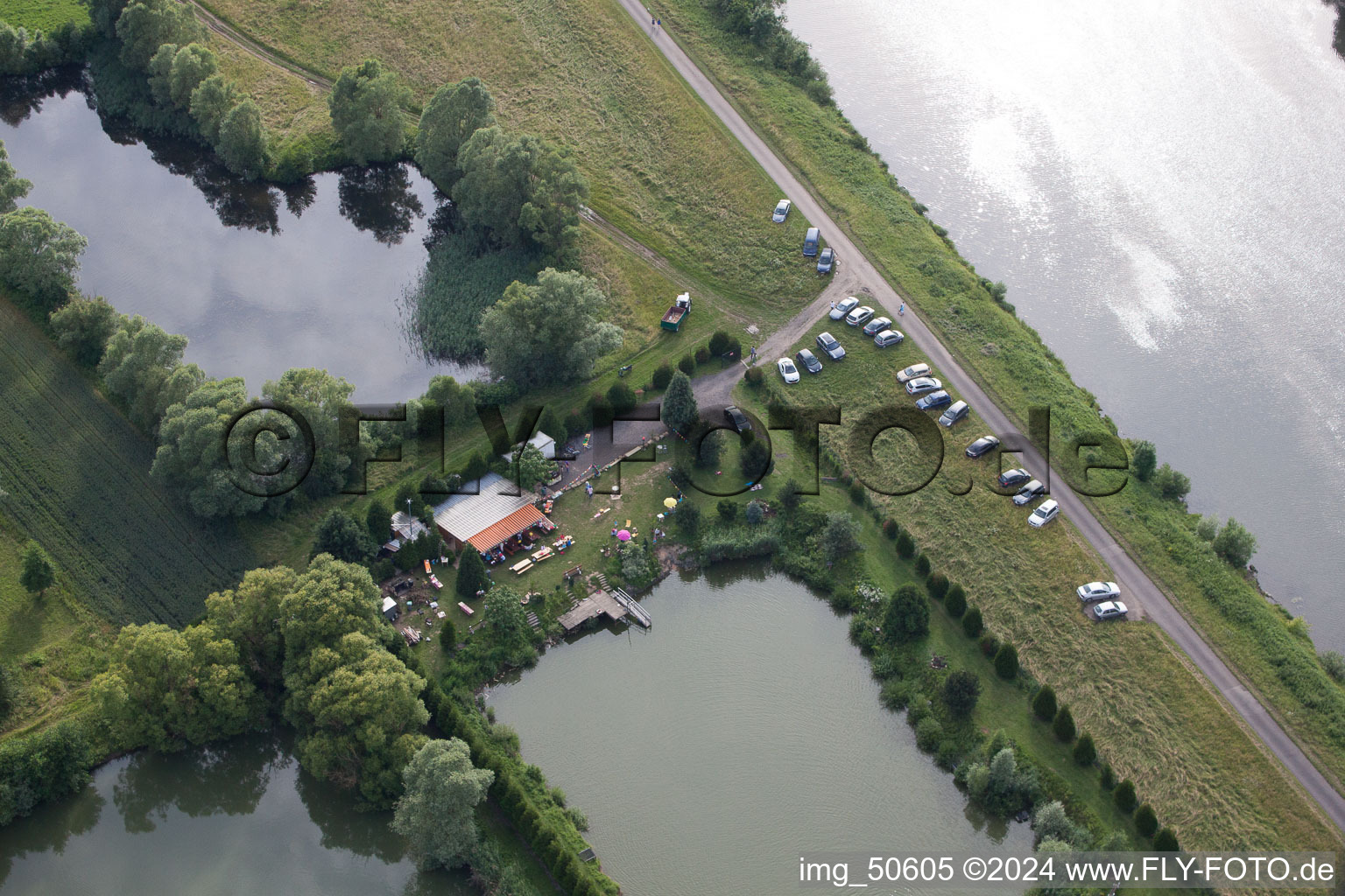 Kœnigsmacker im Bundesland Moselle, Frankreich von oben