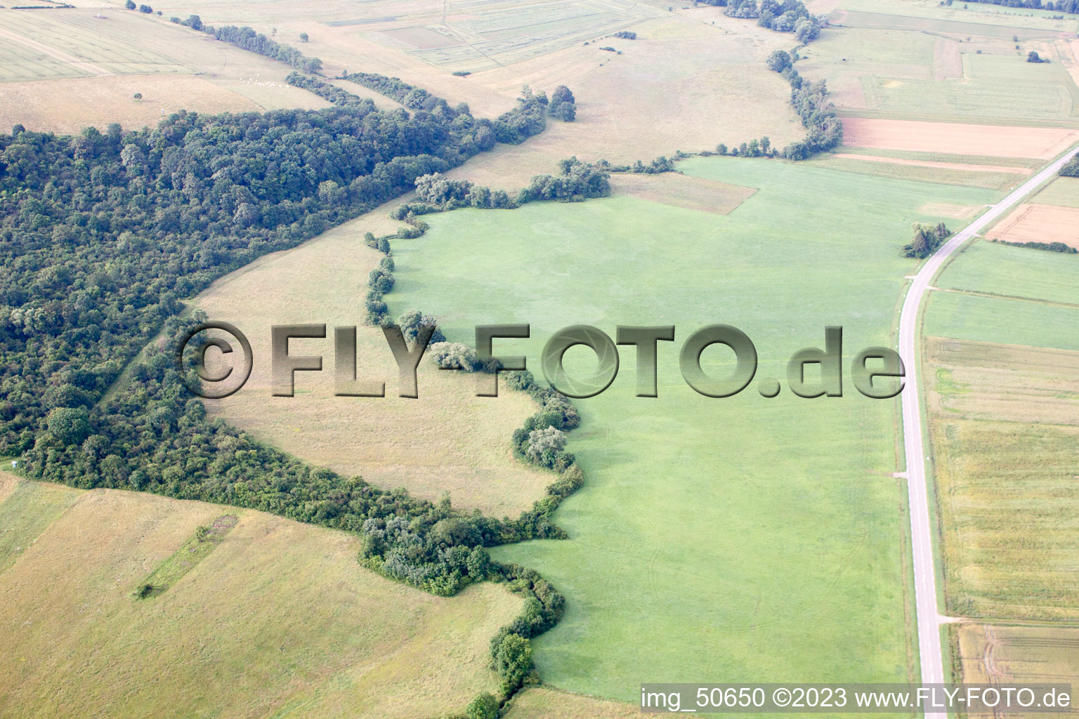 Luftaufnahme von Beyren-lès-Sierck im Bundesland Moselle, Frankreich