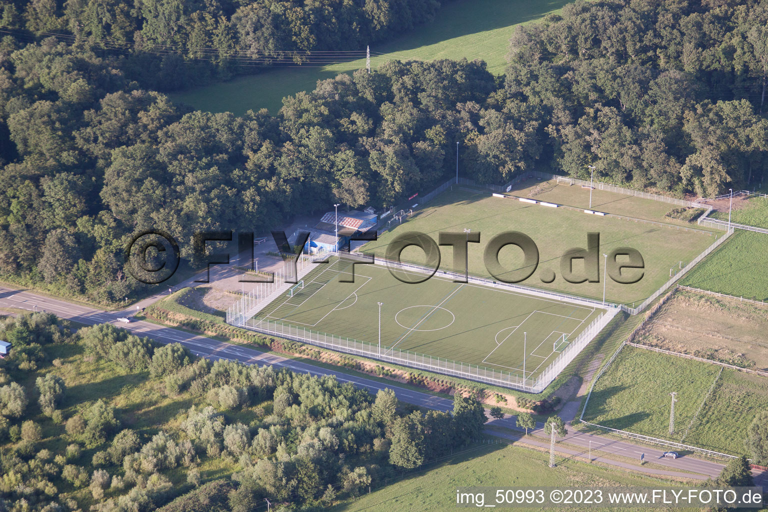 Minderslachen, Sportplätze in Kandel im Bundesland Rheinland-Pfalz, Deutschland