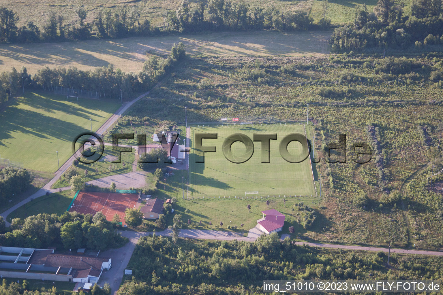 Luftaufnahme von Steinweiler Sportplätze im Bundesland Rheinland-Pfalz, Deutschland