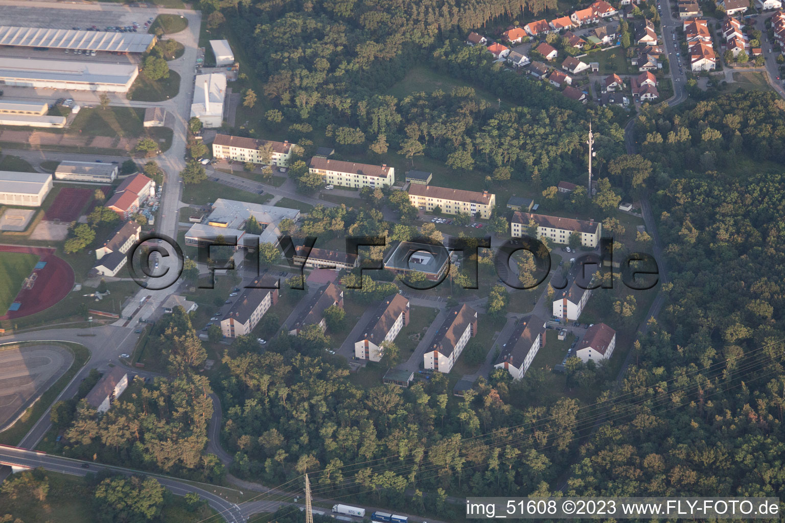 Germersheim im Bundesland Rheinland-Pfalz, Deutschland von oben gesehen