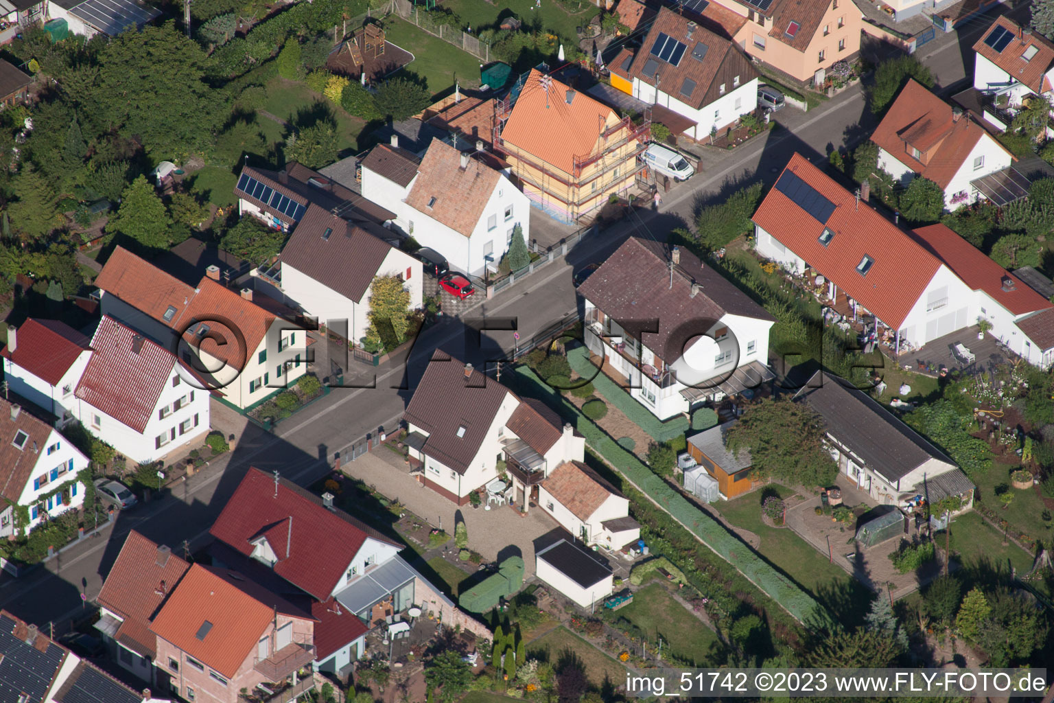 Luftbild von Kandel, Waldstr im Bundesland Rheinland-Pfalz, Deutschland