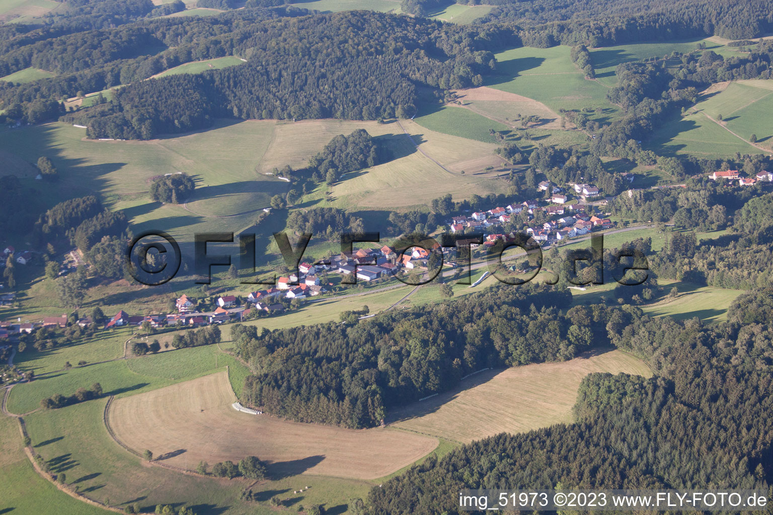 Luftbild von Trösel im Bundesland Hessen, Deutschland