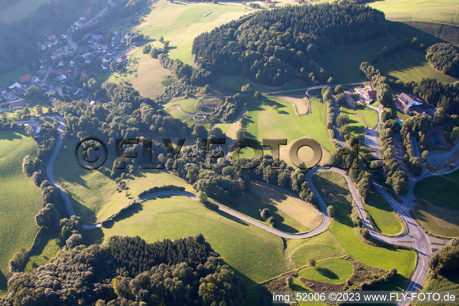 Siedelsbrunn im Bundesland Hessen, Deutschland vom Flugzeug aus