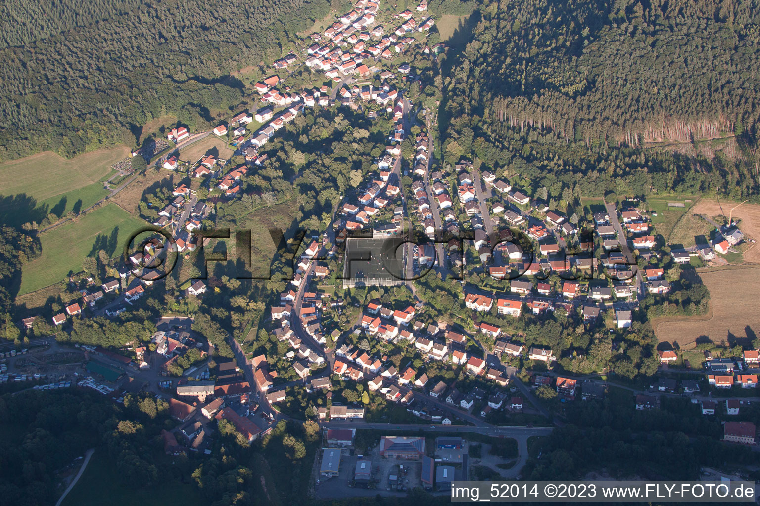 Luftbild von Wald-Michelbach im Bundesland Hessen, Deutschland