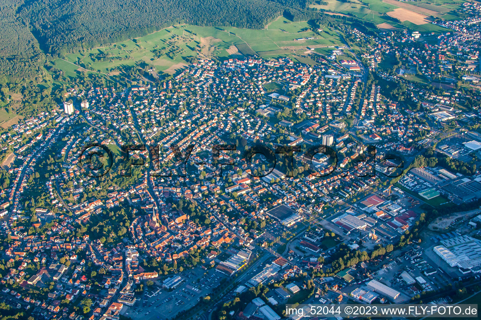 Luftbild von Stadtring im Ortsteil Stockheim in Michelstadt im Bundesland Hessen, Deutschland