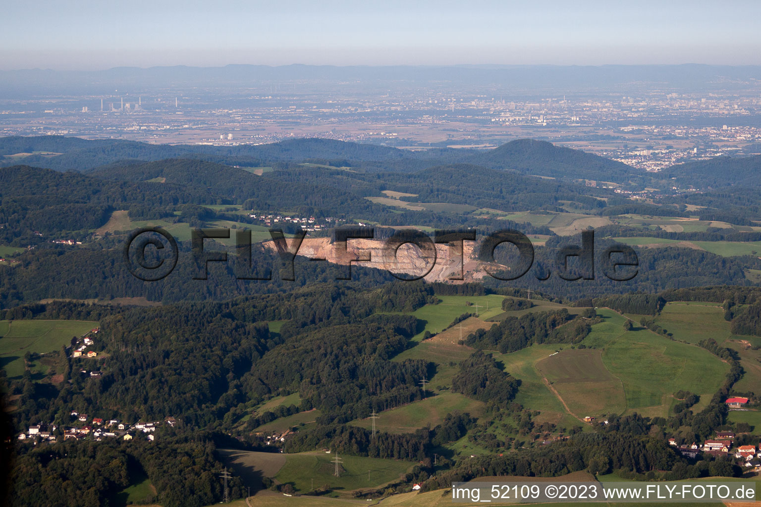 Luftaufnahme von Wald-Michelbach im Bundesland Hessen, Deutschland