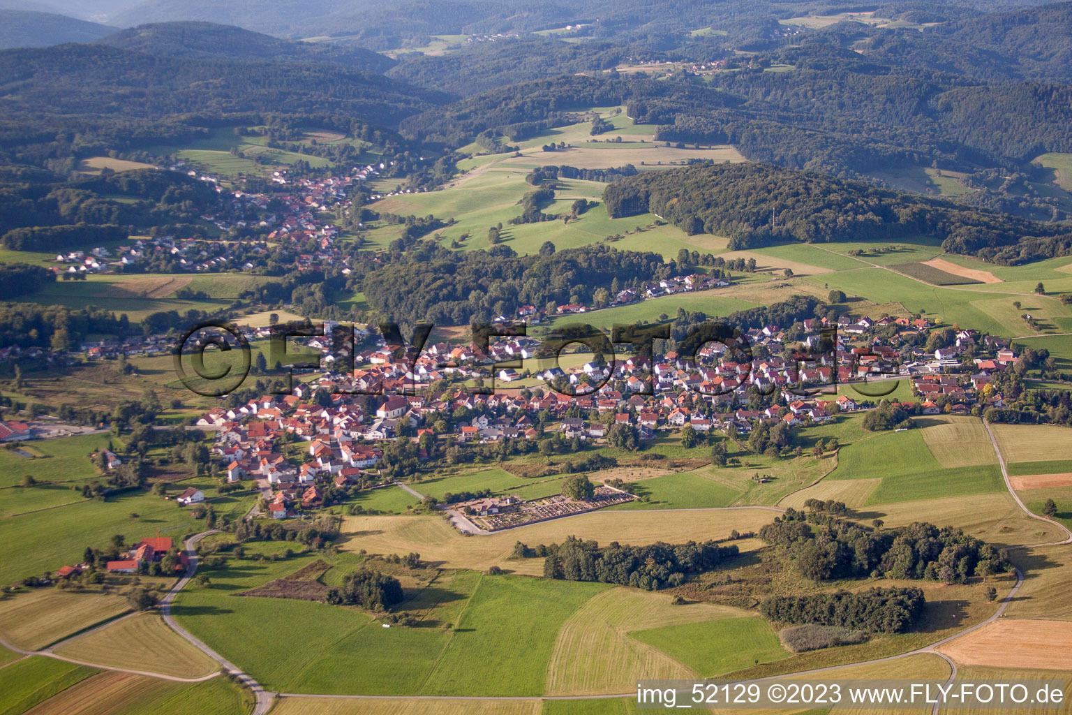 Luftbild von Kreidach im Bundesland Hessen, Deutschland