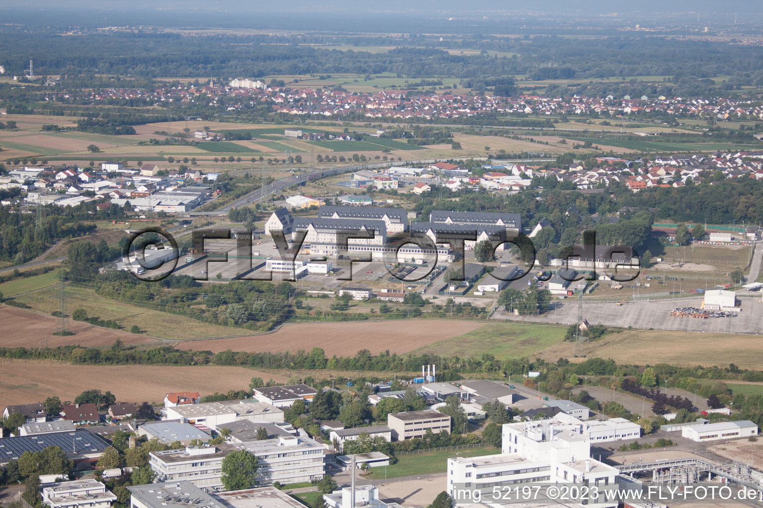 Luftaufnahme von Plankstadt im Bundesland Baden-Württemberg, Deutschland