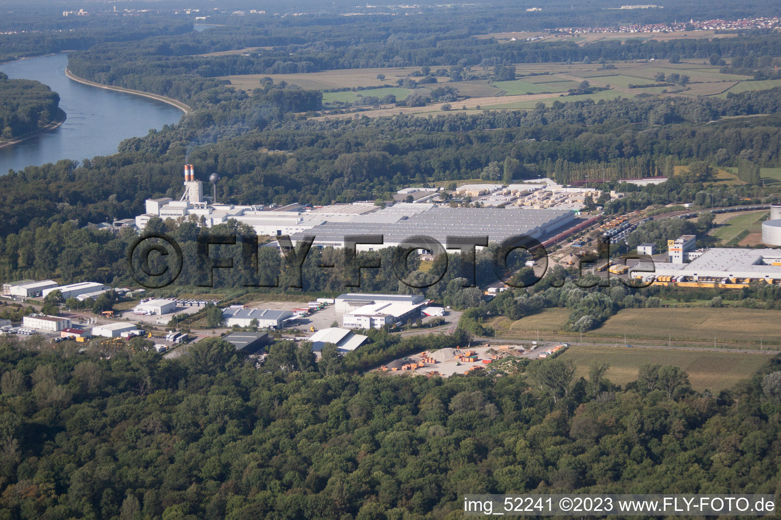 Drohnenbild von Speyer Industriegebiet Süd im Bundesland Rheinland-Pfalz, Deutschland