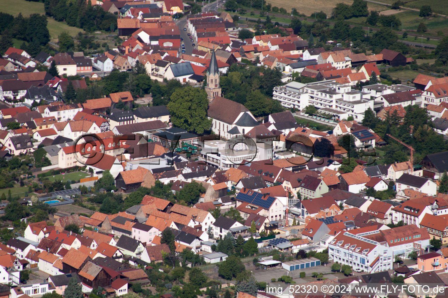 Luftbild von Rülzheim im Bundesland Rheinland-Pfalz, Deutschland