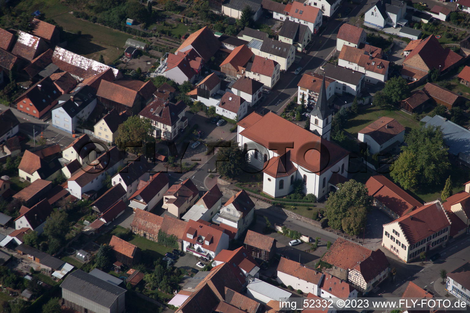 Hatzenbühl im Bundesland Rheinland-Pfalz, Deutschland aus der Luft betrachtet
