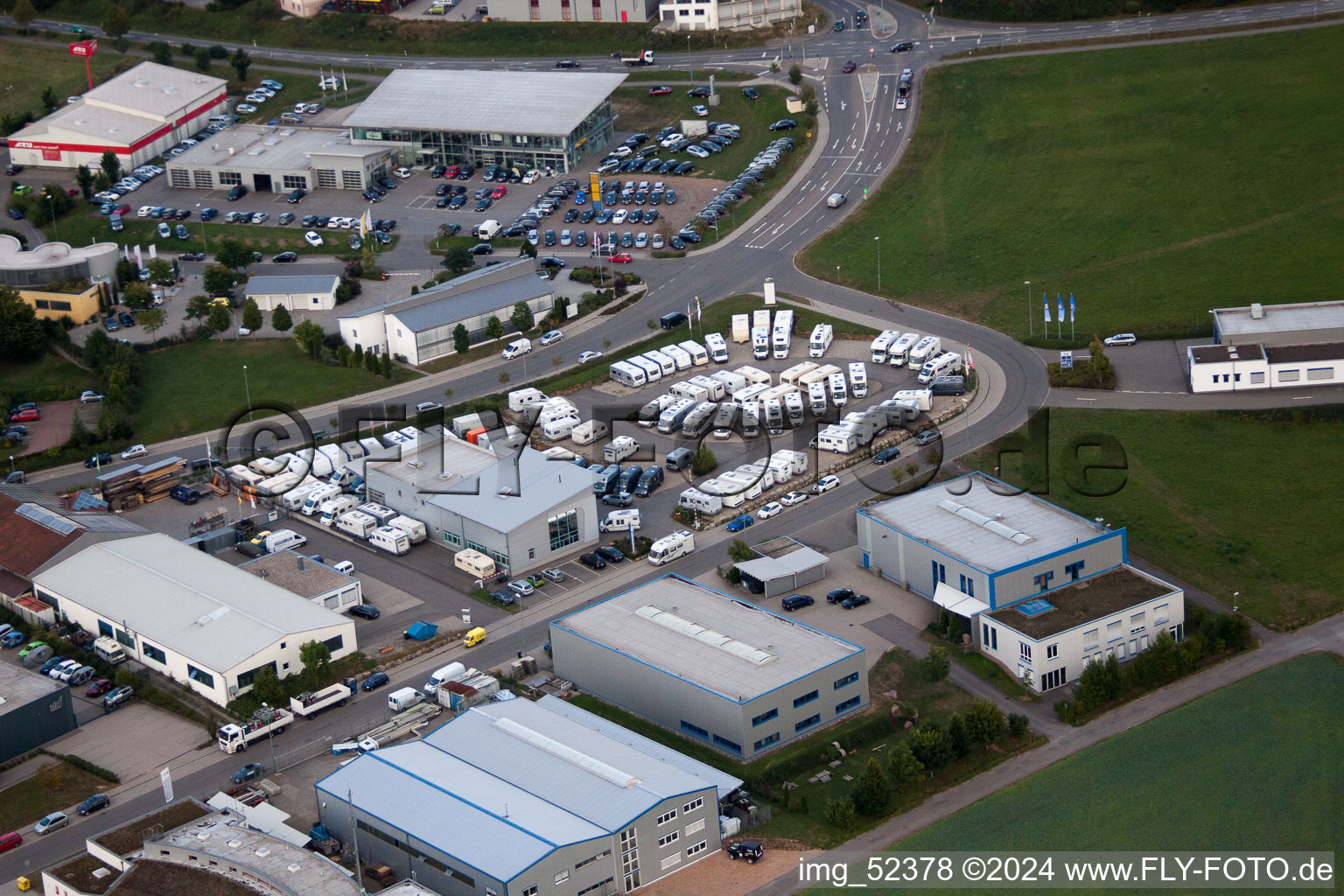 Calw-Stammheim, Gewerbegebiet, Ungeheuer Mobil GmbH im Bundesland Baden-Württemberg, Deutschland