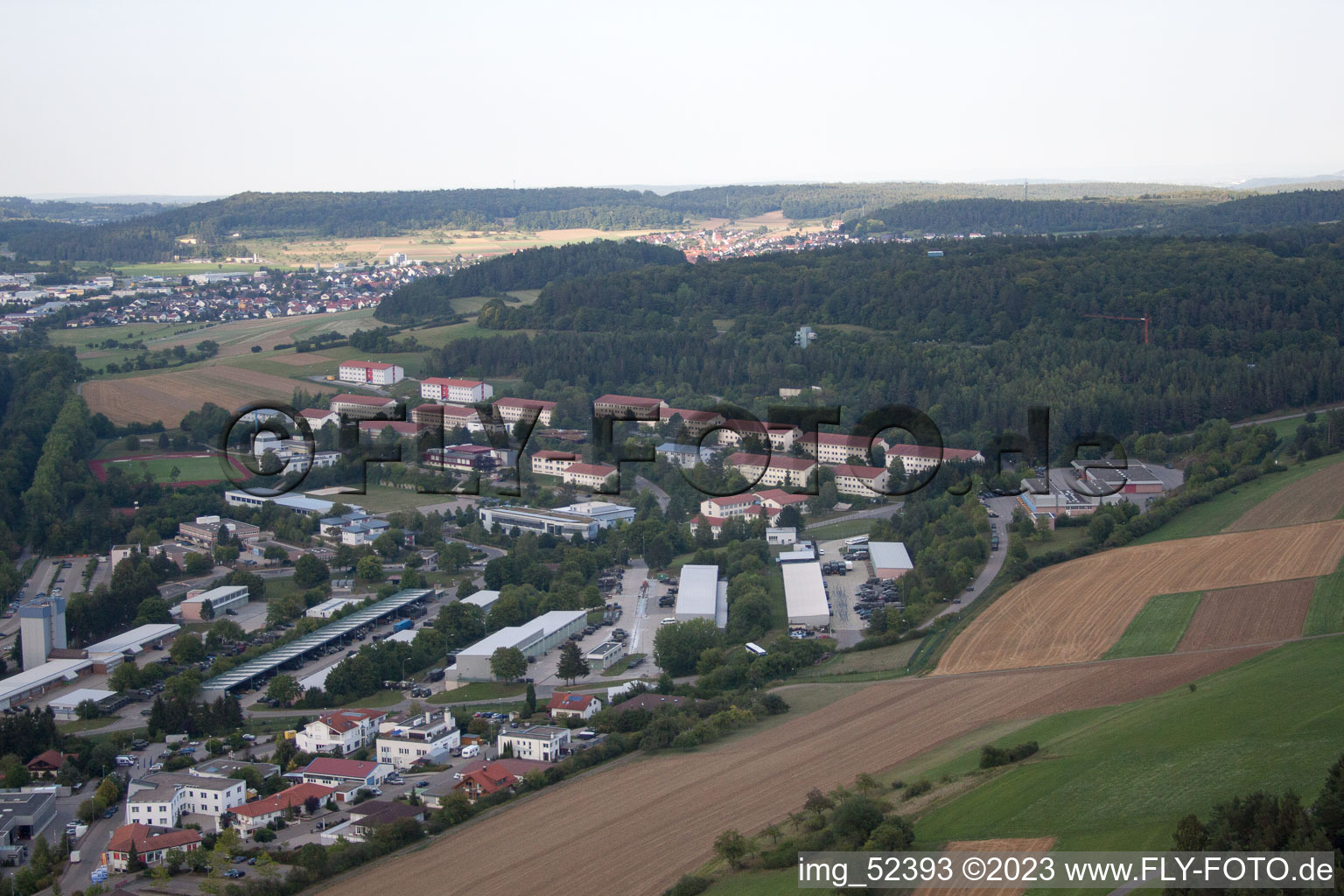 Luftbild von Calw-Stammheim, Standortübungslplatz im Bundesland Baden-Württemberg, Deutschland