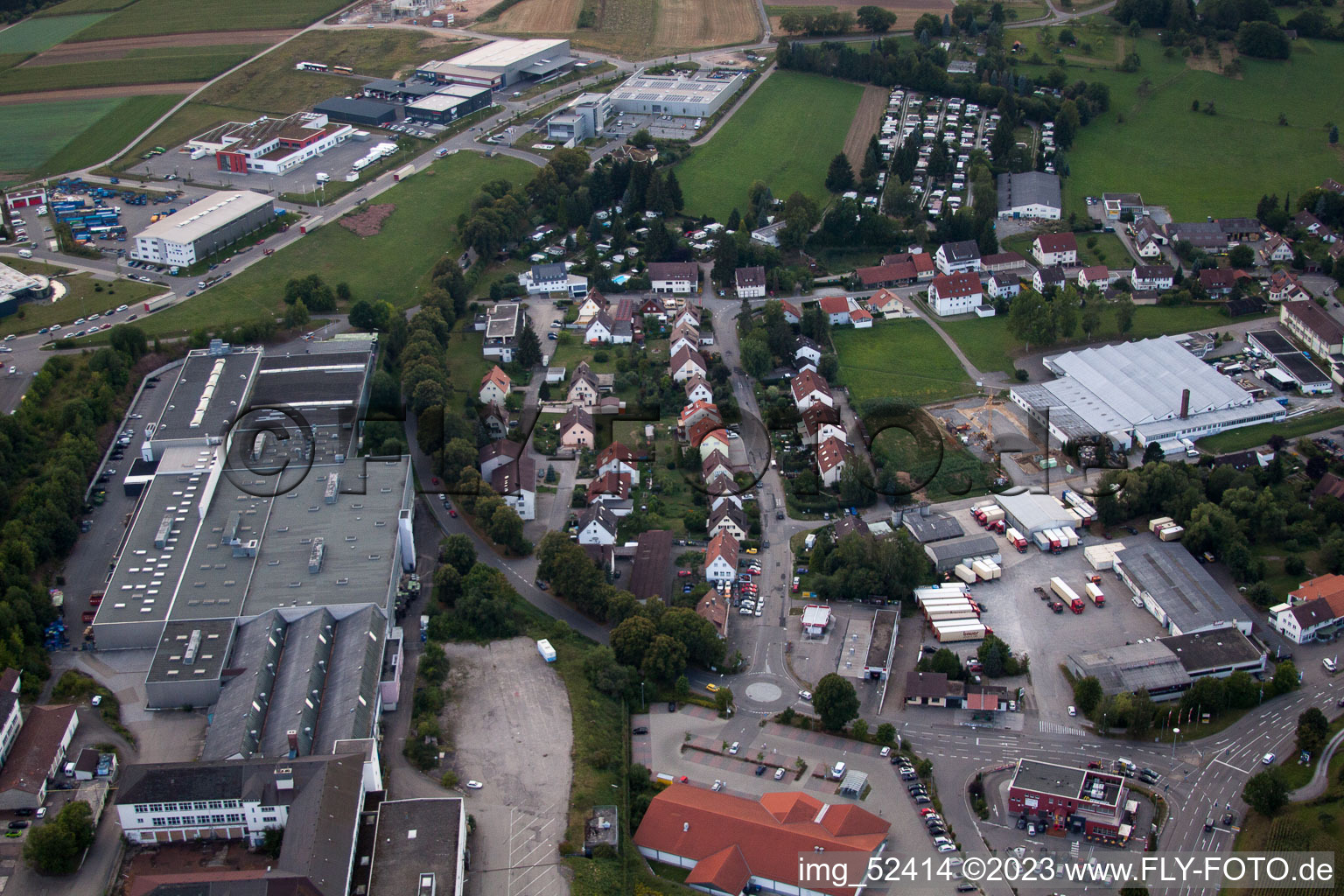 Calw-Stammheim, Gewerbegebiet,  ehemals Bauknecht im Bundesland Baden-Württemberg, Deutschland