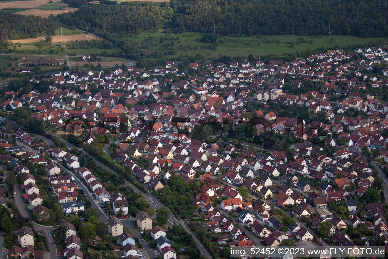 Luftaufnahme von Calw-Stammheim im Bundesland Baden-Württemberg, Deutschland