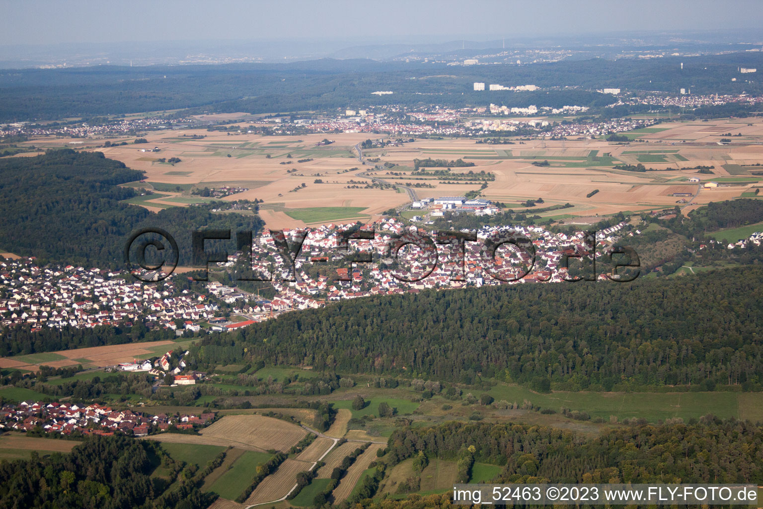 Grafenau im Bundesland Baden-Württemberg, Deutschland aus der Luft