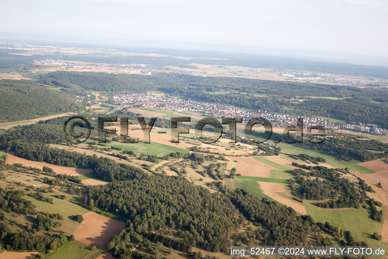 Luftaufnahme von Aidlingen im Bundesland Baden-Württemberg, Deutschland