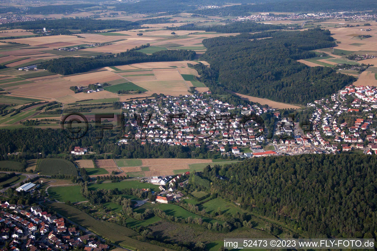 Grafenau im Bundesland Baden-Württemberg, Deutschland aus der Luft betrachtet