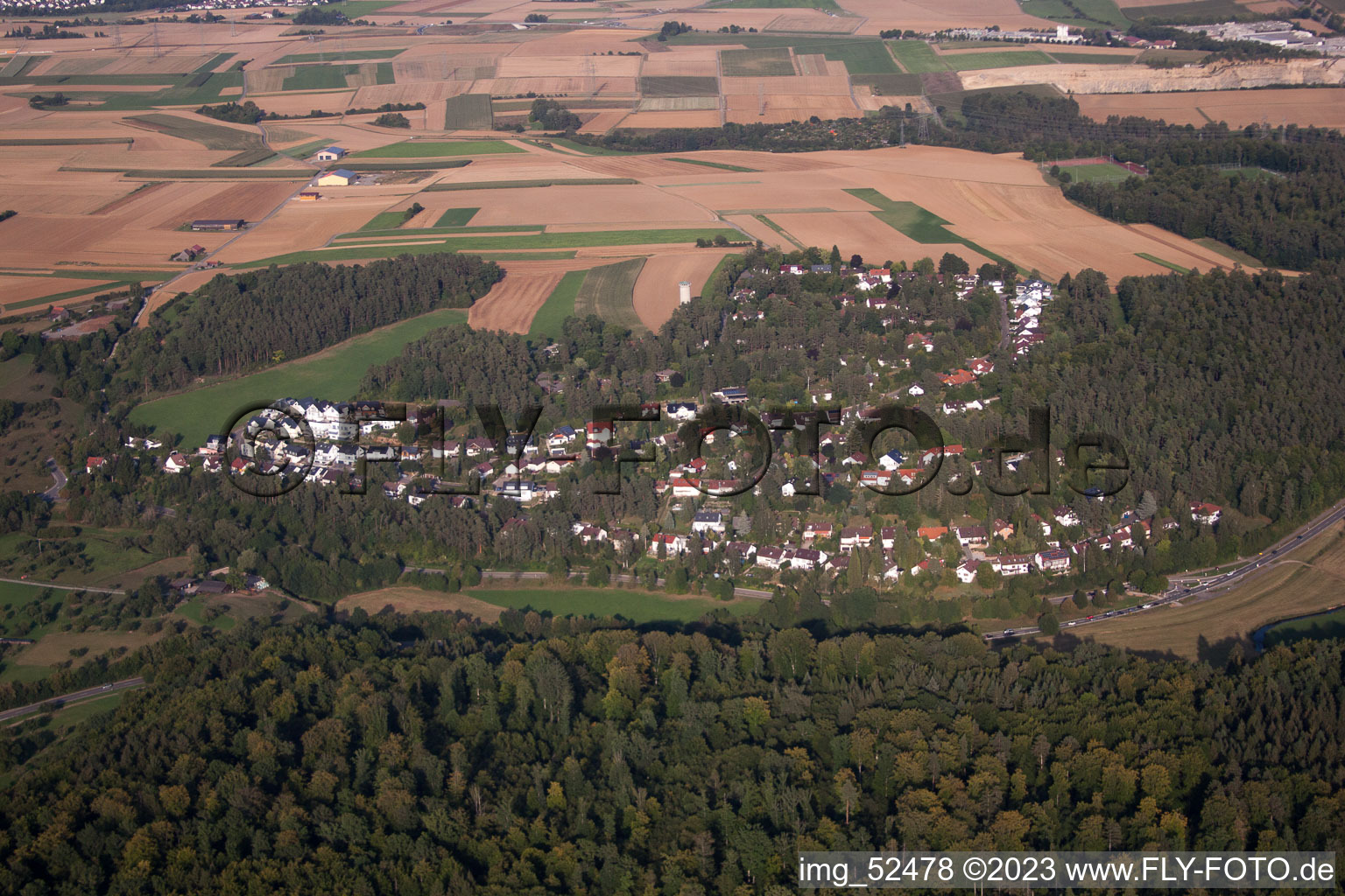 Weil der Stadt im Bundesland Baden-Württemberg, Deutschland aus der Drohnenperspektive