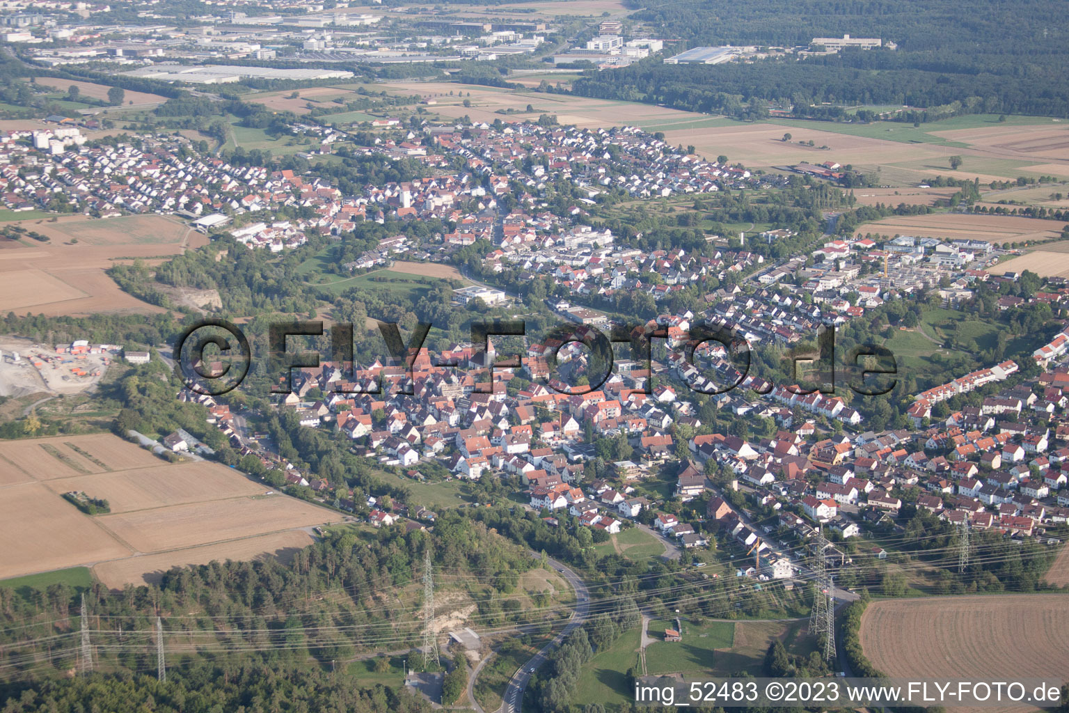 Luftbild von Sindelfingen-Maichingen im Bundesland Baden-Württemberg, Deutschland