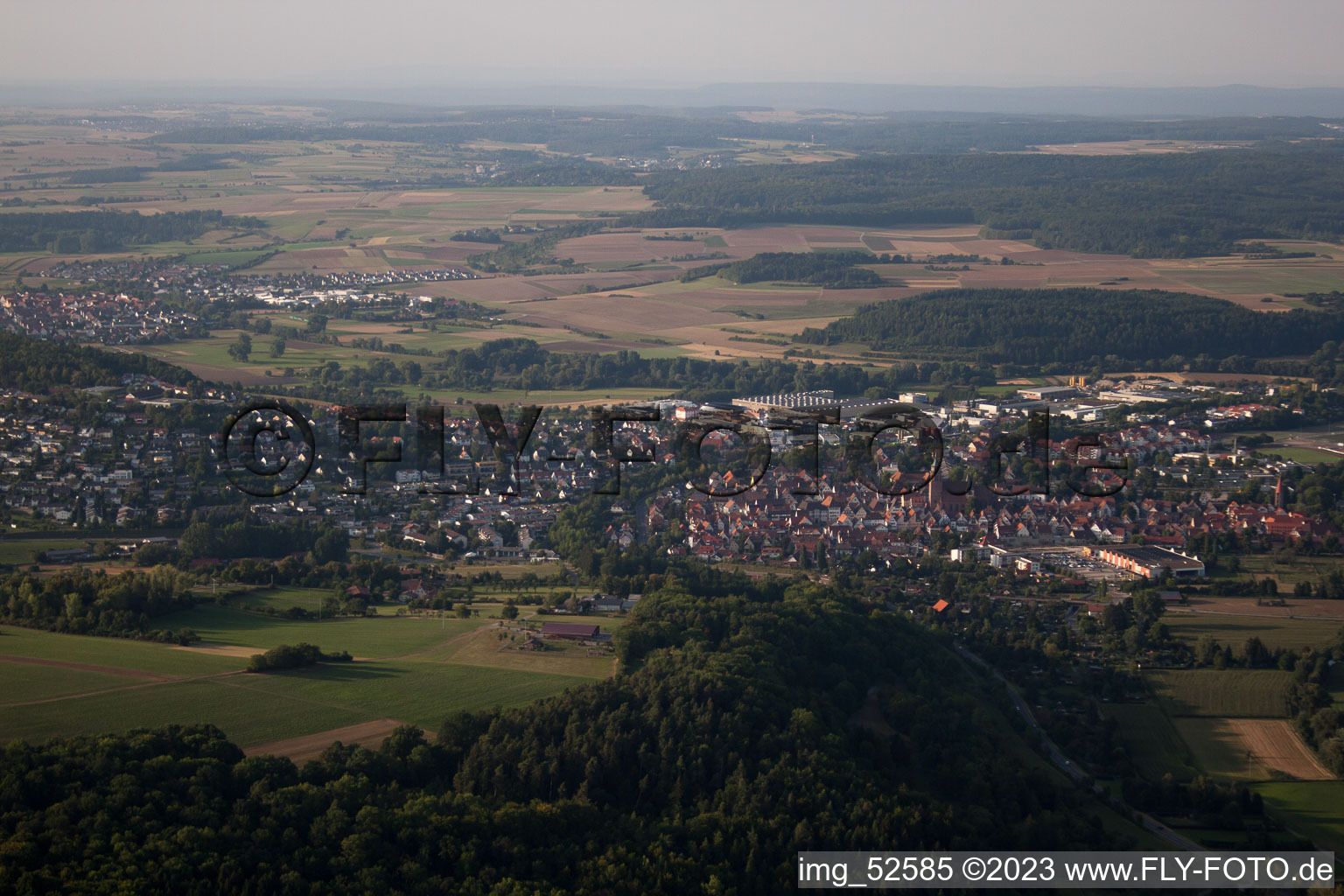Weil der Stadt im Bundesland Baden-Württemberg, Deutschland von einer Drohne aus