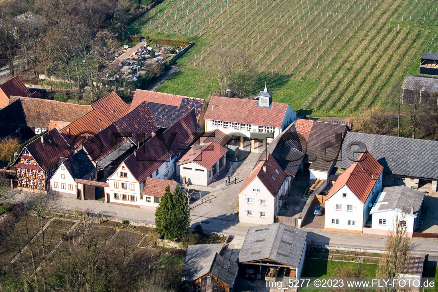 Luftbild von Vollmersweiler, Hauptstr im Bundesland Rheinland-Pfalz, Deutschland