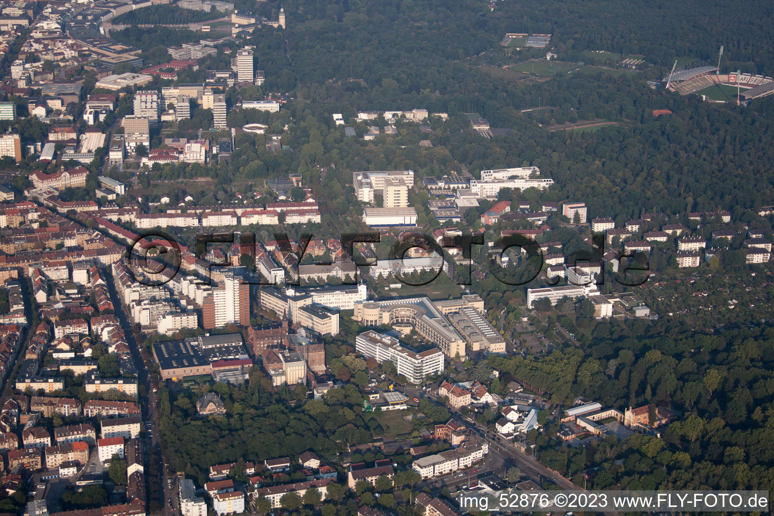 Luftbild von KA Ost im Ortsteil Rintheim in Karlsruhe im Bundesland Baden-Württemberg, Deutschland