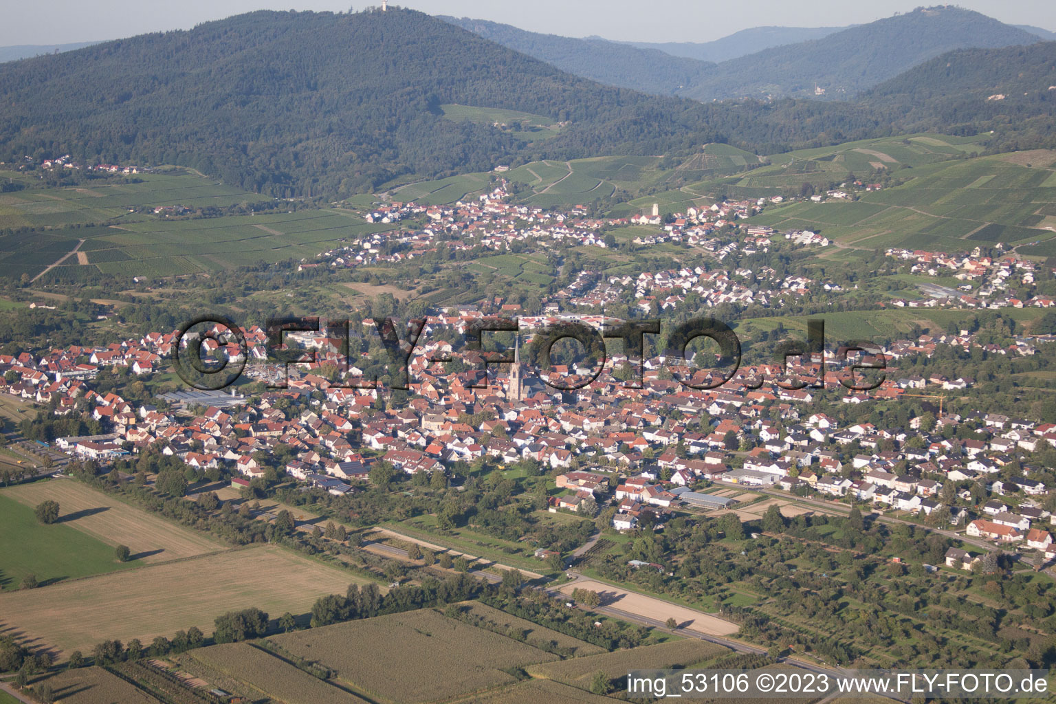 Luftaufnahme von Steinbach im Bundesland Baden-Württemberg, Deutschland