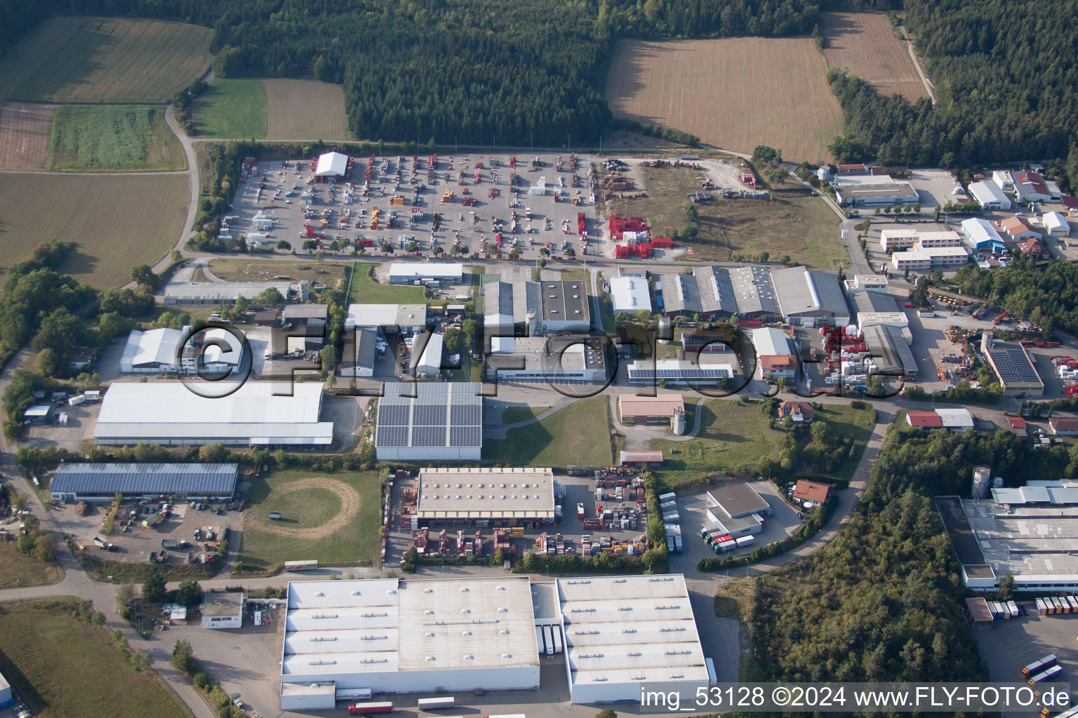 Industrie- und Gewerbegebiet Süd in Haiterbach im Bundesland Baden-Württemberg, Deutschland