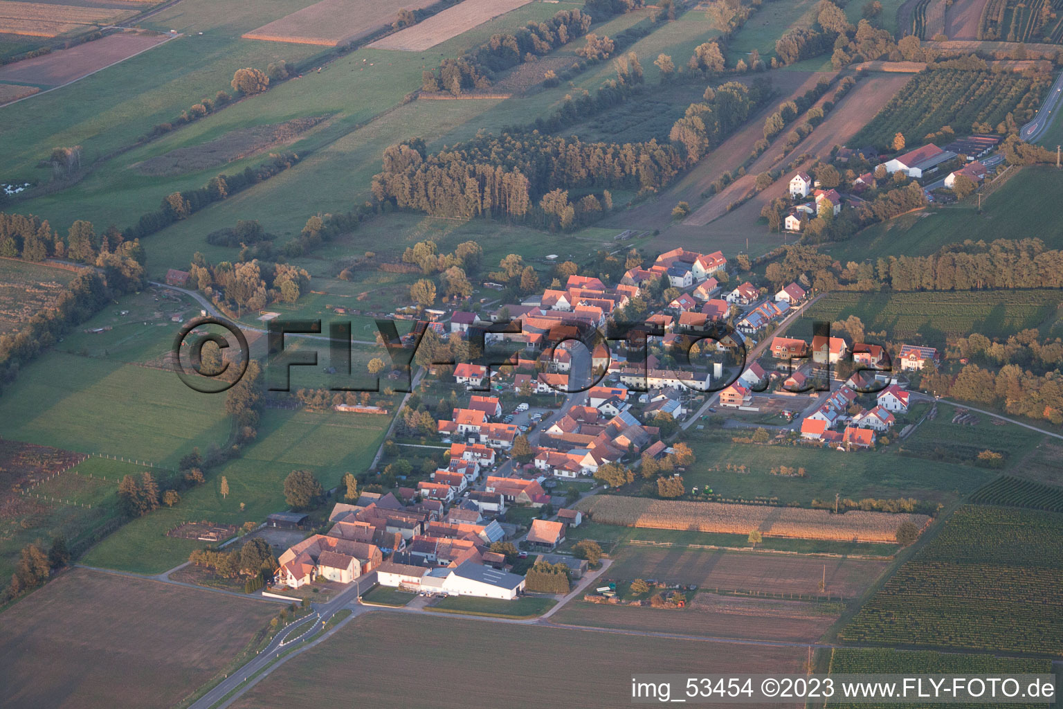 Luftaufnahme von Hergersweiler im Bundesland Rheinland-Pfalz, Deutschland