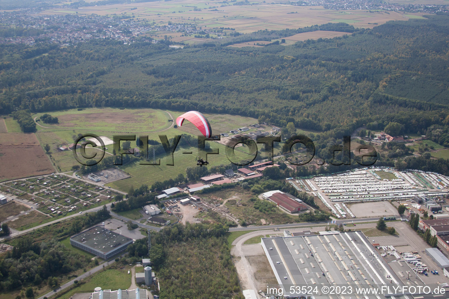 Luftbild von Marienthal im Bundesland Bas-Rhin, Frankreich