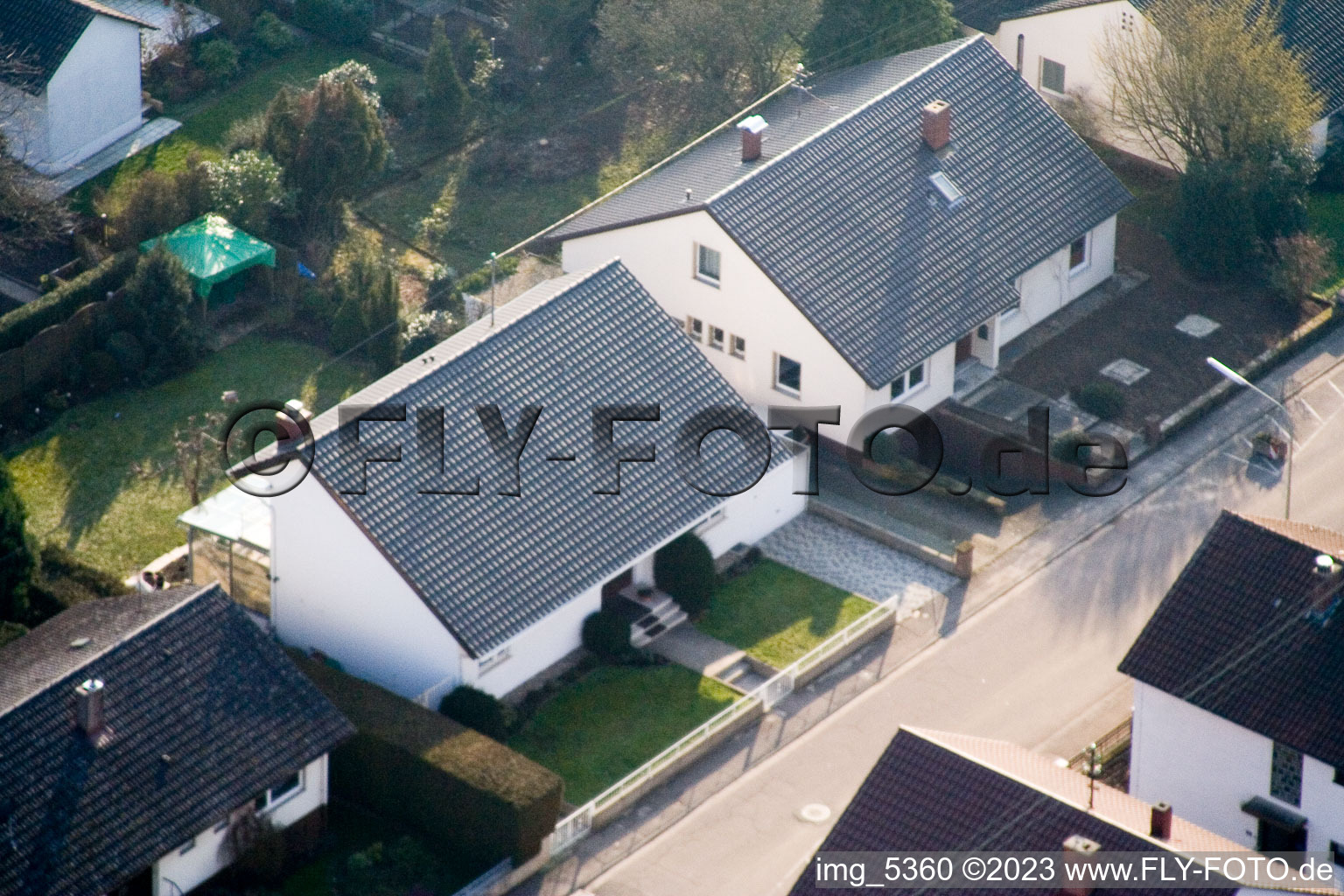 Kandel, Zeppelinstr im Bundesland Rheinland-Pfalz, Deutschland von einer Drohne aus