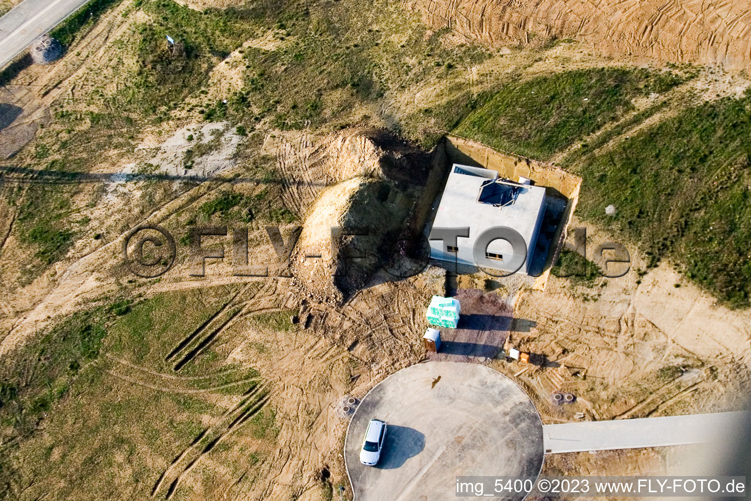 Kandel, Neubaugebiet Am Höhenweg im Bundesland Rheinland-Pfalz, Deutschland von der Drohne aus gesehen